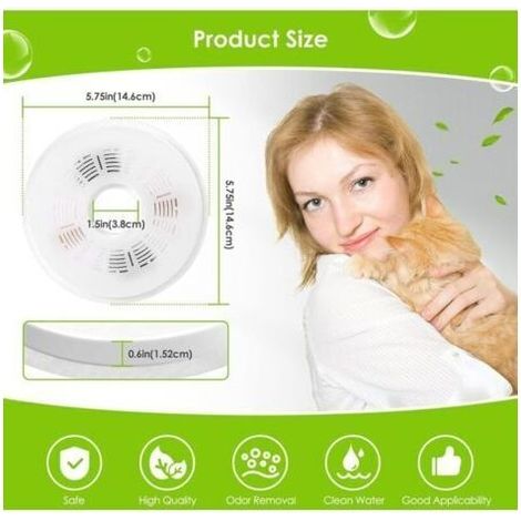 Filtre d'abreuvoir pour chat, paquet de 6 pour filtre d'abreuvoir à triple effet, compatible avec les distributeurs d'eau pour animaux de compagnie de 3 L, filtre de remplacement avec charbon actif