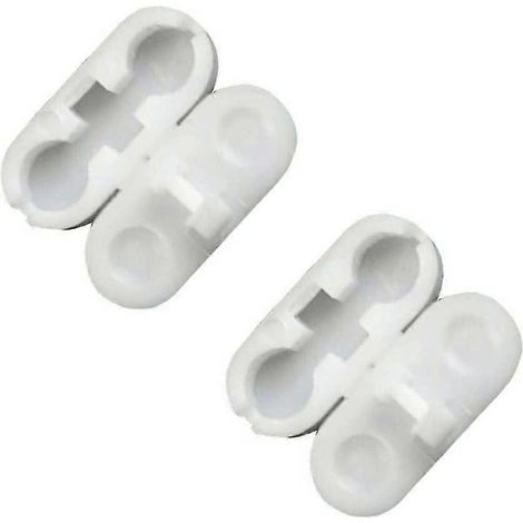 Clips de fixation de rechange pour chaînette de store romain vertical (blancs) (10 pièces) (1/5)