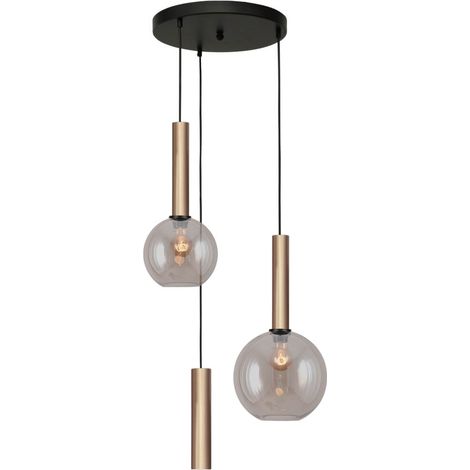 Lampe suspendue Vide Bella 2 Laiton doré avec verre doré - 2982-02-35-3-RG10222 (1/3)