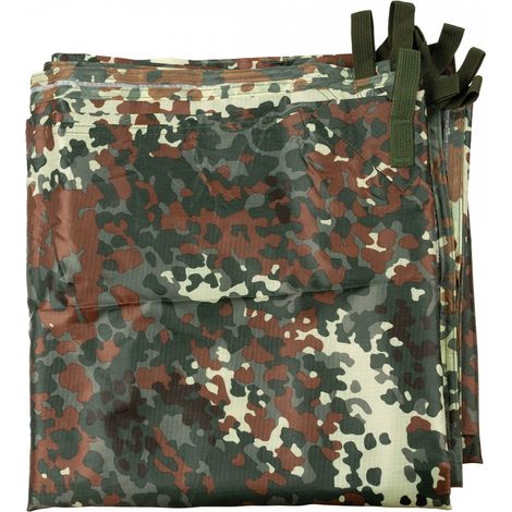 MFH Mehrzweckplane, "Tarp Extrem", flecktarn, ca. 300 x 300 cm