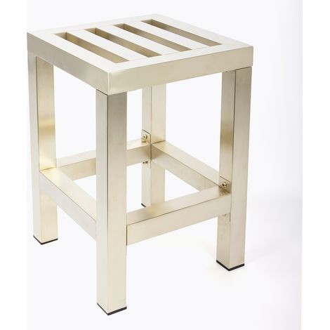 BATHBAZAAR - Tabouret PLAZZA en inox doré (1/5)