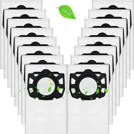 Sac Aspirateur Kärcher, Compatibles avec WD4, WD5, WD6, WD5P, WD6P, MV 4, MV 5, MV 6 Filtration Haute Efficacité, Étanchéité Anti-Poussière, Compatible avec Kärcher 2.863-006.0 (16) (1/5)