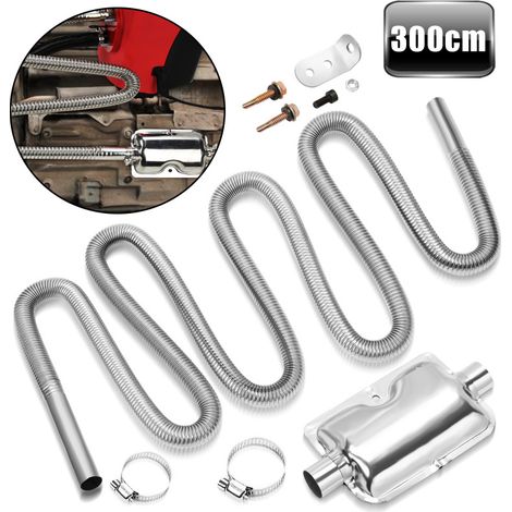 SWANEW 300cm auto tubo di scarico portatile silenziato gas riscaldamento tubo di scarico per il riscaldamento diesel lunghezze (1/5)