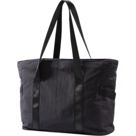 Sac cabas zippé femme - Grand bandoulière - Ordinateur/voyage/plage - Noir (1/5)