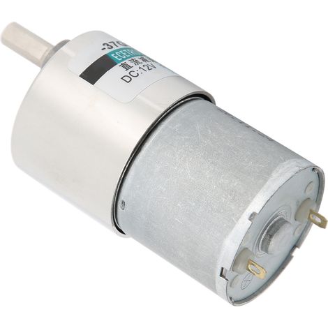 Moteur Réducteur 12V DC 5 tours/min en Métal pour Automatisation Électronique