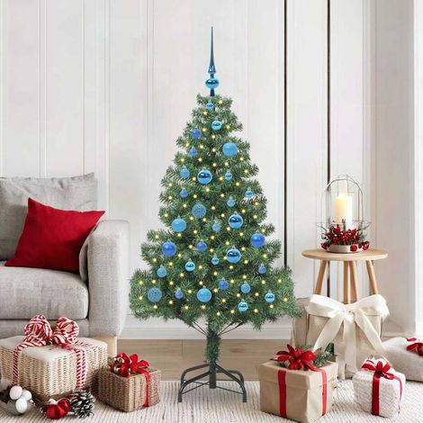 Árbol de Navidad con 150 LED con soporte Verde 150 cm PVC
