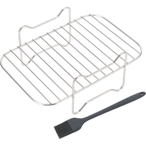 Grille de friteuse en acier inoxydable multi-couches, déshydrateur, support à pain pour Ninja Foodi DZ201 401 (1/5)