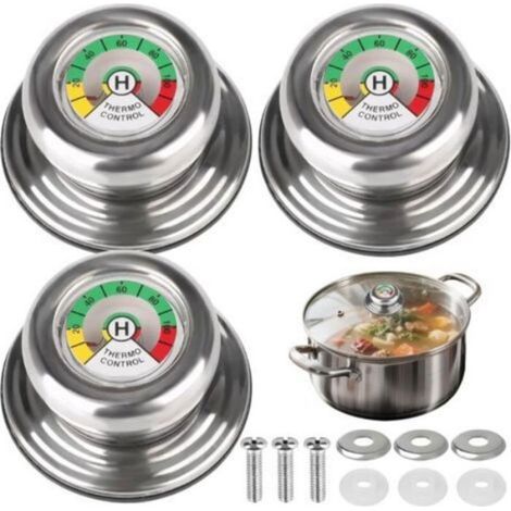 3 Pièces Poignée Couvercle Casserole, Pour AMC Boutons de Couvercle Poele, Avec Compatible les Ustensiles de Cuisine à Femeo (1/4)