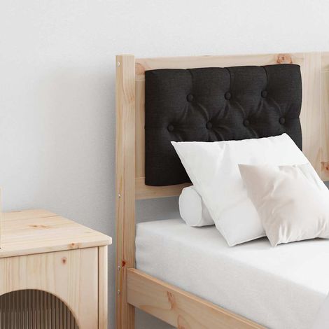 Kopfteil Sonstiges Braun und Schwarz 135 cm Massivholz Kiefer