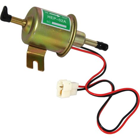 Pompe à carburant électrique 12V universelle robuste en métal pour essence ou diesel, moteur haute performance (1/4)