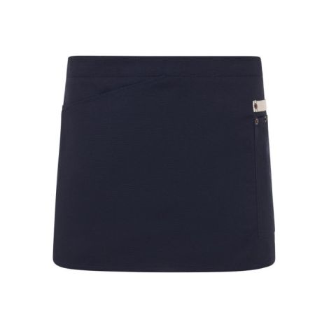 Delantal corto canvas bicolor VELILLA 404221B  Azul navy (1/5)
