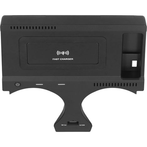 Chargeur voiture sans fil QC3.0 Port USB Plaque recharge téléphone Compatible X3 G01 2018-2021 (1/5)