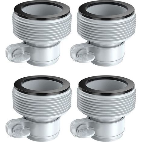 Adaptateur d'interface pour pompe de filtration de piscine INTEX, diamètre de tuyau 1,25 pouce vers 1,5 pouce, type B, lot de 4 (1/5)
