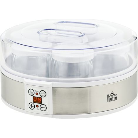 Amateurs de yaourt maison, yaourtière facile avec écran LED, arrêt automatique et 7 pots de 180 ml (1/5)