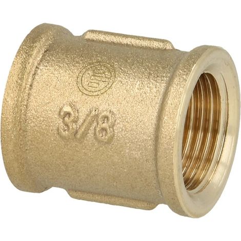 Manchon double 3/8’’ laiton nu