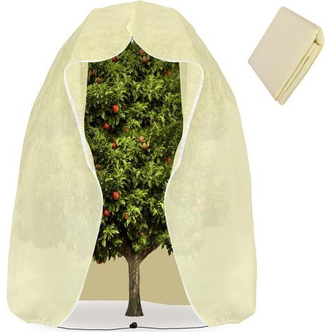 Voile d'hivernage pour plantes en pot 240 x 200 cm – Tissu non-tissé résistant aux UV – Protection contre le gel et les oiseaux (1/4)