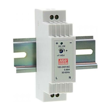 Meanwell alimentatore 5V 15W 2,4A guida din usi generici - DR-15-5
