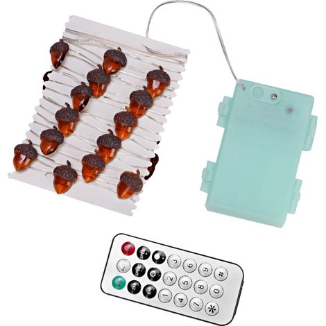 Guirlande lumineuse décorative étanche à fil métallique, 30 LED, motif fraise, avec télécommande (A1) (1/5)