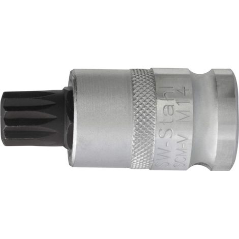 SW-Stahl 05306SB Vielzahn Einsatz, 12,5 mm (1/2 Zoll) Antrieb, M14 x 53 mm