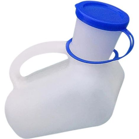 Urinoirs pour hommes et femmes - 1000 ml - portatifs - avec poignée - pour les voyages, le camping, les voyages, les activités de plein air, urinoirs mobiles (1/4)
