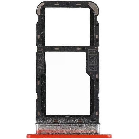 Tiroir pour carte SIM/carte microSD pour Motorola Moto E7 Power Rouge (1/4)