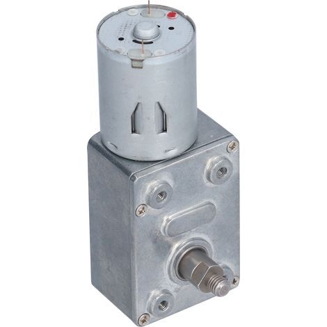 Moteur à engrenages à vis sans fin JGY-370 DC24V 66 tr/min, réducteur métallique autobloquant, boîte de vitesses complète