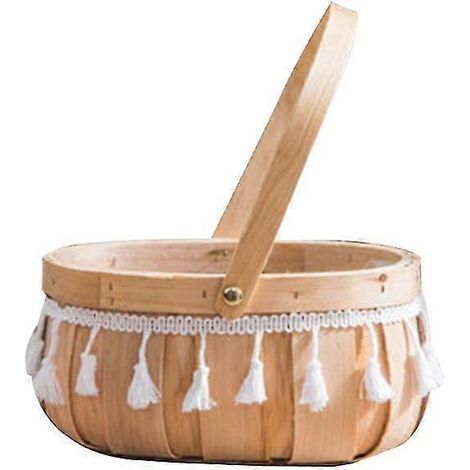 Handgefertigter Blumenkorb aus natürlichem Rattan, gewebt für Zuhause, Küche, Garten, Gemüseaufbewahrung, Pflanzgefäß, Halter, Hochzeitsfeier Ta--01