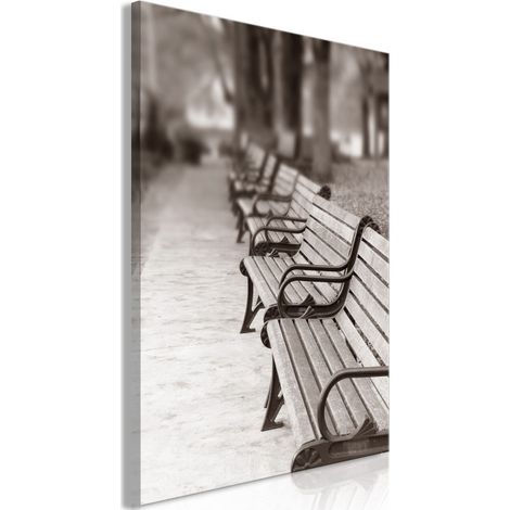 Tableau Imprimé "Park Benches" 60 x 90 cm (1/2)