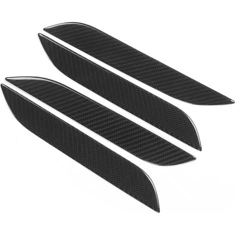 4 Türgriffblenden aus echtem Carbonfaser-Außenmaterial, glänzend, kompatibel mit Tesla Model S 2014-2021, Türgriffdekoration. (1/5)