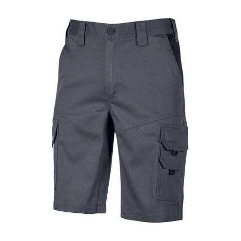 U-power ST279GI Bonito Bermuda da Lavoro Uomo Cotone Elasticizzato 98% Spandex 2% 5 Tasche colore Grigio Ferro