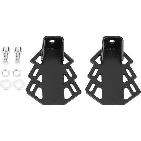 Repose-pieds arrière antidérapants en fer pour vélo de montagne, 2 pièces, repose-pieds avec trou de 5mm (1/5)