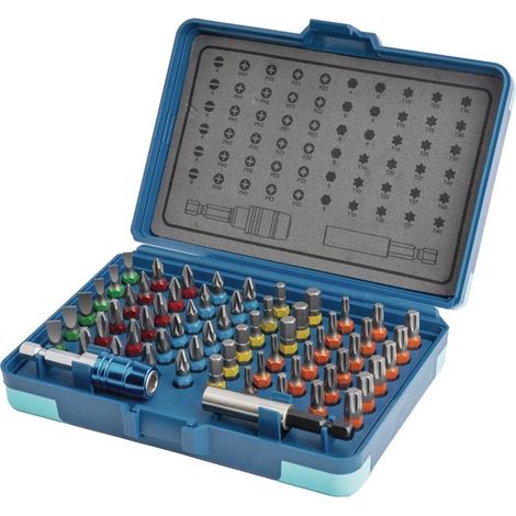 TECWERK Bitsortiment 62-tlg.Schlitz/PH/PZD/TX/6Kt.TECWERK (1/4)