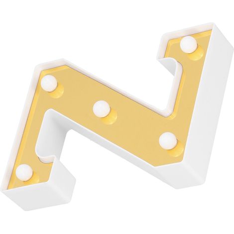 Goldener LED-Leuchtbuchstabe Z, Partydekoration für Hochzeiten und Weihnachten, warmweiß, leuchtendes Alphabet für Geburtstage (1/5)