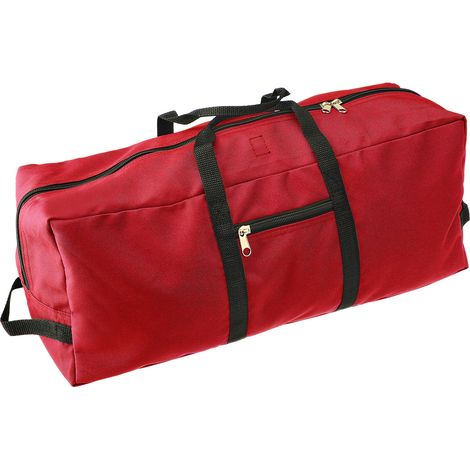 Sac de rangement pour sapin de Noël avec poignée, en tissu Oxford 600D, pour sapin détachable de 18 cm de haut, dimensions : 152 x 51 x 64 cm, rouge. (1/5)