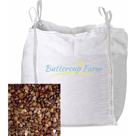 Brown & Cream - Decorative Stone - Premium Aggregate Bulk Bag - 850 Kilos