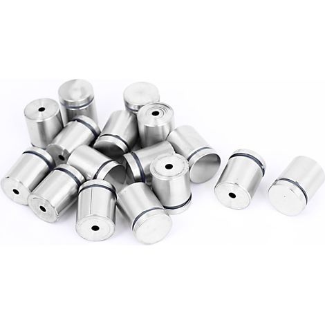 Épingles à verre sans cadre en acier inoxydable 25 mm x 30 mm, 16 pièces