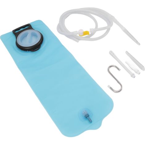 Kit de poche à lavement domestique en TPU, tuyau, crochet en S, embout de nettoyage, sac de rangement, ensemble de poche à lavement pour le bain et l'hôpital, 3 L