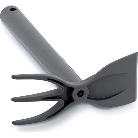 Rastrillo manual pequeño para jardinería R CULTIVATOR , dimensiones (mm) 270x78x54, color Negro