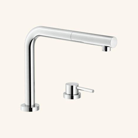 Cuisissimo – Robinet mitigeur de cuisine douchette rétractable chromé – Hauteur sous bec 174mm – Bec coudé 360° – Débit 10 l/min (1/4)