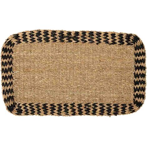 Felpudo de fibra marrón 60x35x1.2h cm (1/5)