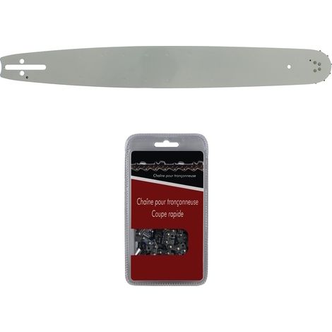 Gt Market – Guide 50 cm (20 pouces) + chaîne 72 maillons 3/8' – Pour tronçonneuses HUSQVARNA – Épaisseur 1.5 mm – Coupe nette sans éclat
