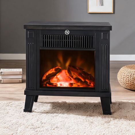 Cheminée électrique negro en métal ABS 34 x 17 x 31 cm (1/5)