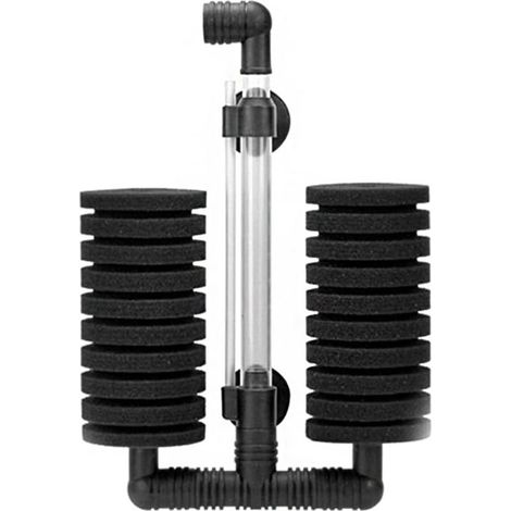 Double Filtre éponge super biochimique pour aquariums jusqu'à 200 litres avec réservoir d'aquarium (XY - 2822 double tête) (1/5)