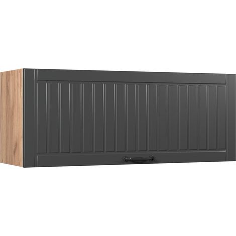 Pensile da cucina Fame-Line, Grigio scuro/Rovere dorato, 100 cm, Vicco (1/5)