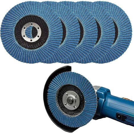 5 Disques Abrasifs À Lamelles avec Couvercle De Grille De Protection, Différentes Tailles De Particules Disponibles, Adaptés Au Ponçage Et Au Polissage du Bois. (1/4)