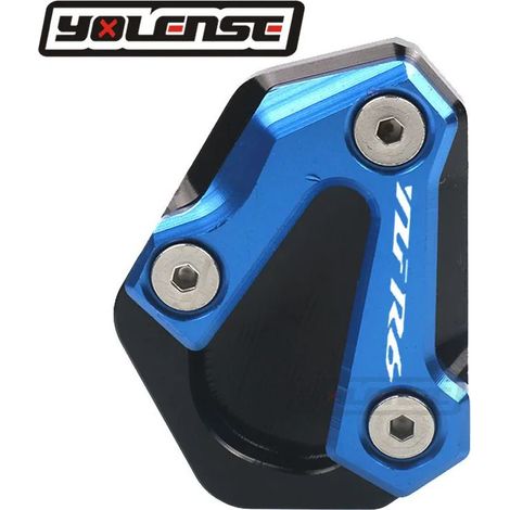 (Bule) Béquille latérale CNC pour moto, extension de béquille compatible avec YAMAHA YZF-R6 YZF R6 YZFR6 2006-2016 2015 maxpower (1/4)