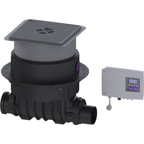 Kessel Pumpfix F Rückstaupumpanlage DN 125, Bodenplatte Schwarz (1/2)