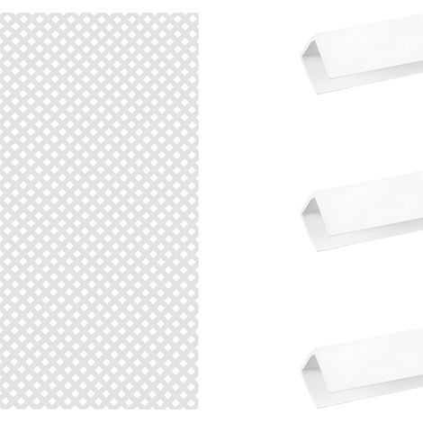 PACK INSTALACIÓN CELOSÍA PVC 18 MM + 3 PERFILES BLANCO 1X2 M