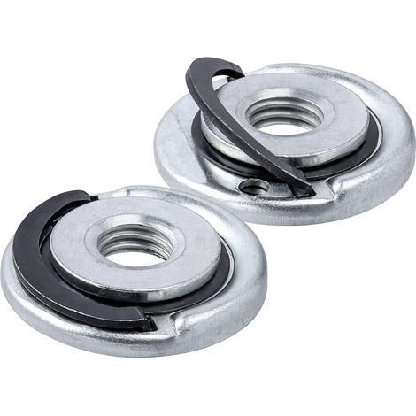 Lot de 2 écrous de serrage rapide M14 pour meuleuse d'angle - Écrous de sécurité pour meuleuse d'angle - Outil de serrage rapide pour meuleuse d'angle/meuleuse à tronçonner (1/5)