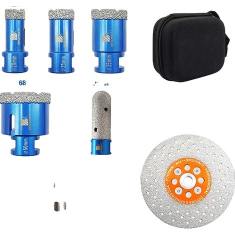 Diamantbohrer Set, 7 Teile, hohe Effizienz, 7 Stück mit Box (1/2)